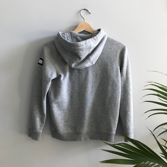 Tommy Hilfiger Grey Zip Up Hoodie - Picture 2 of 3
